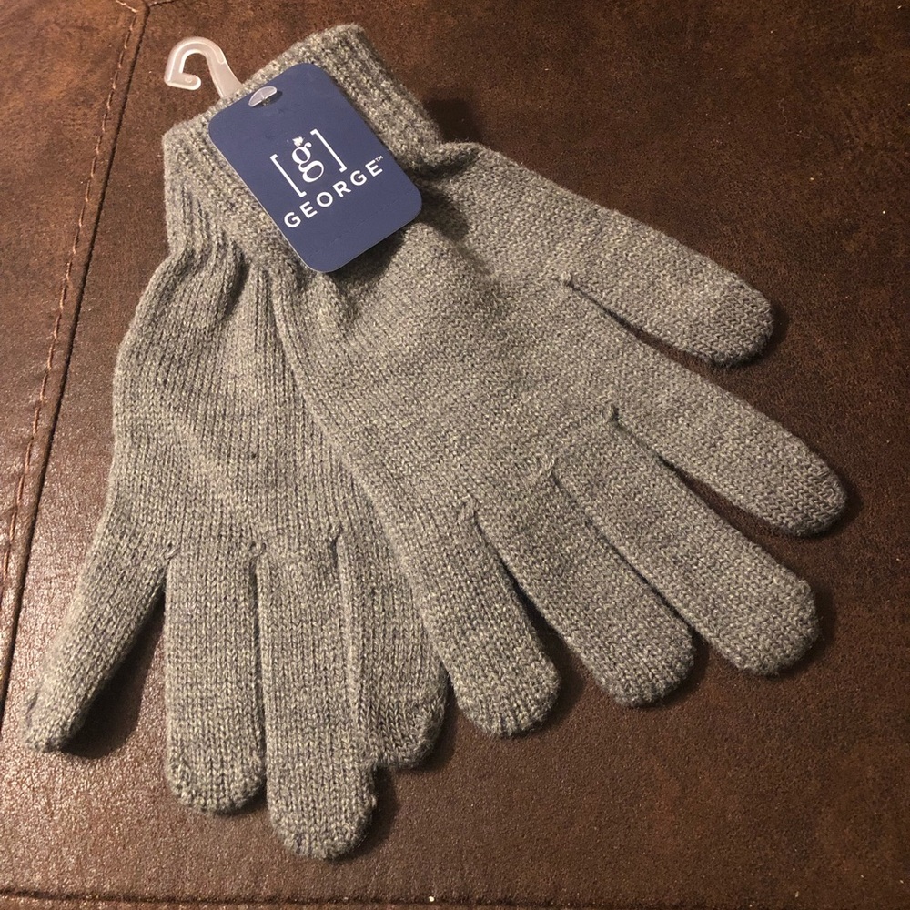 George(Charcoal Grey Heather)One Size Knit Gloves